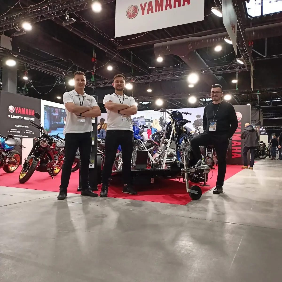 Motorradmesse Warschau Ptak Expo Motorradanhänger