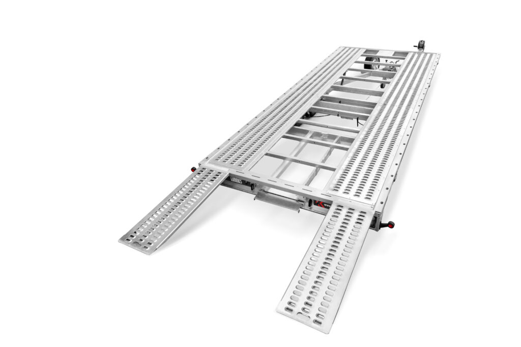 remorque de dépanneuse avec rampes en aluminium